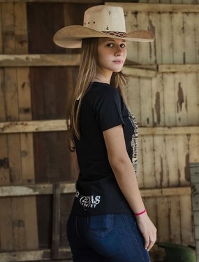 西部牛仔风格美女写真图片